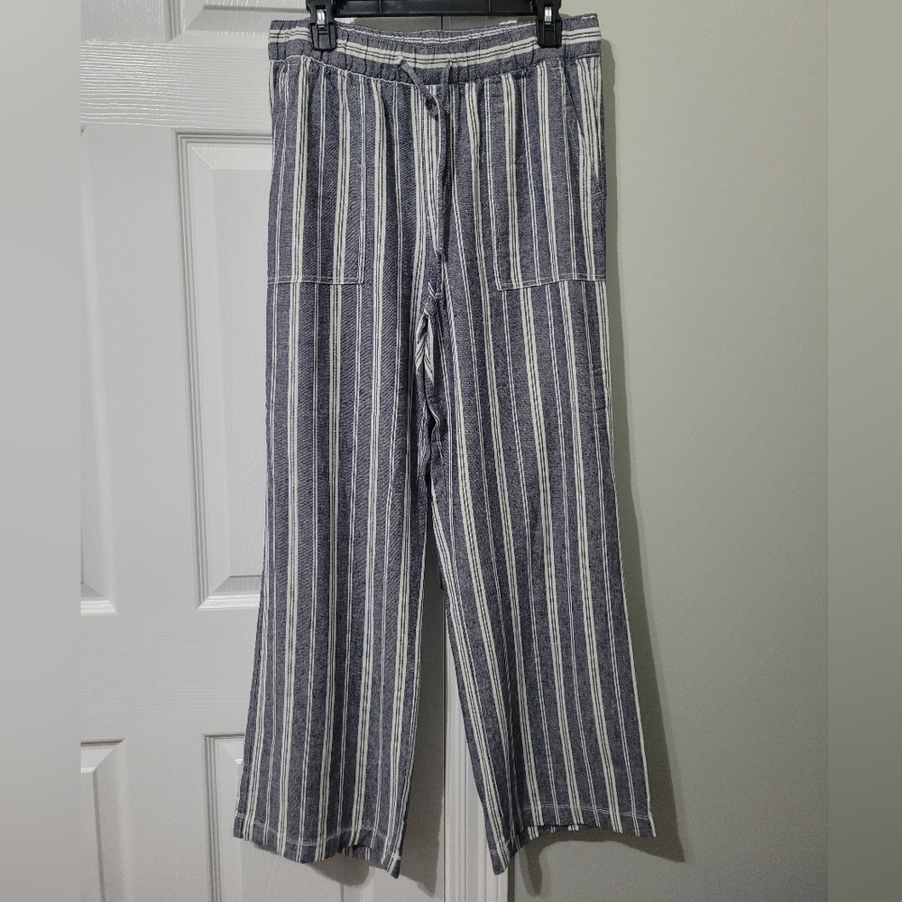 Gap Women's Striped Navy Pants